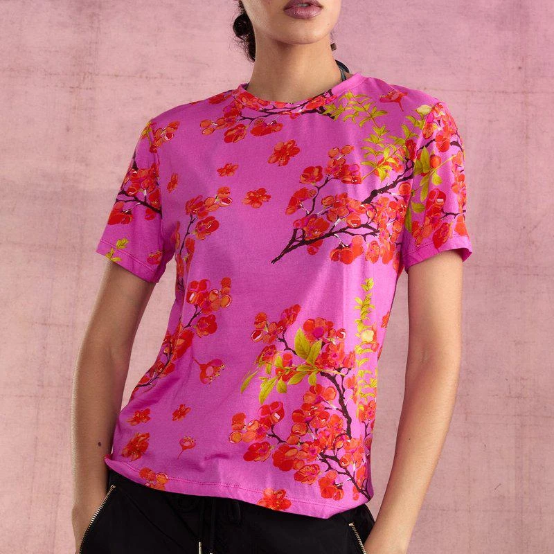 Cynthia Rowley Bloom Tee Pink Cherry Blossom 2