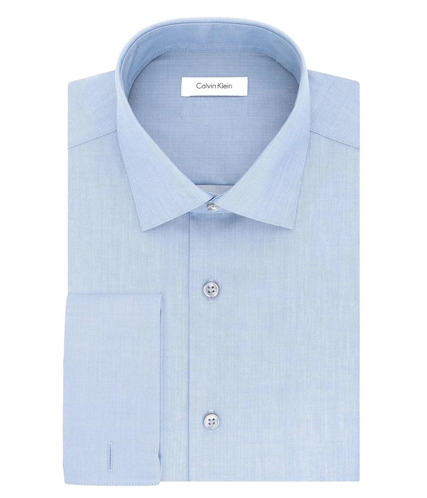 green emerald velvet dress Slim Fit Blue Herringbone English Spread Collar Non Iron Men's Dress Shirt  – Wilkes & Riley, LLC main image 0