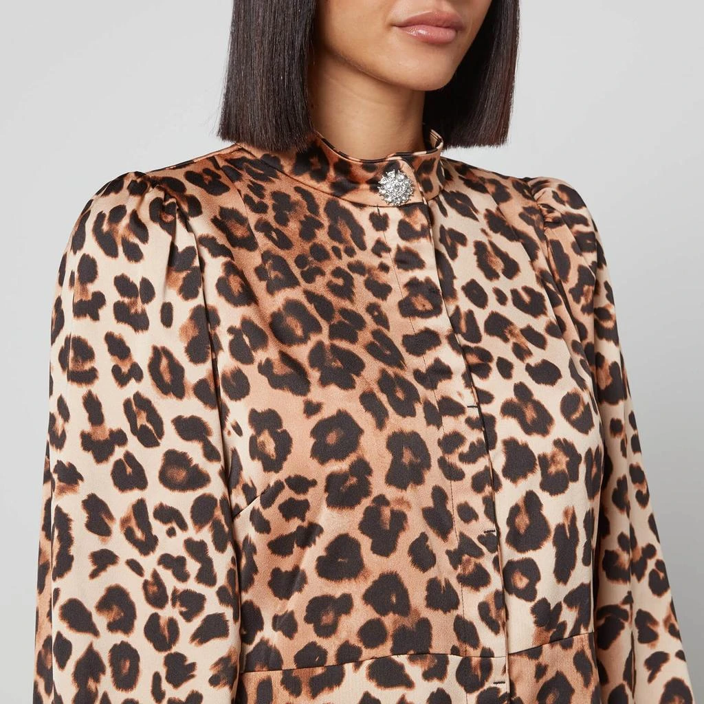 Cras CRAS Lavacras Leopard-Print Recycled Satin Mini Dress 4