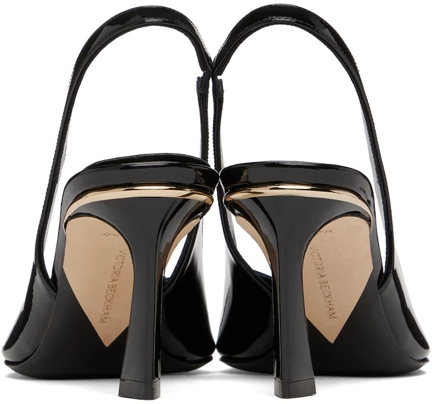 Victoria Beckham Black 75mm Slingback Heels 2
