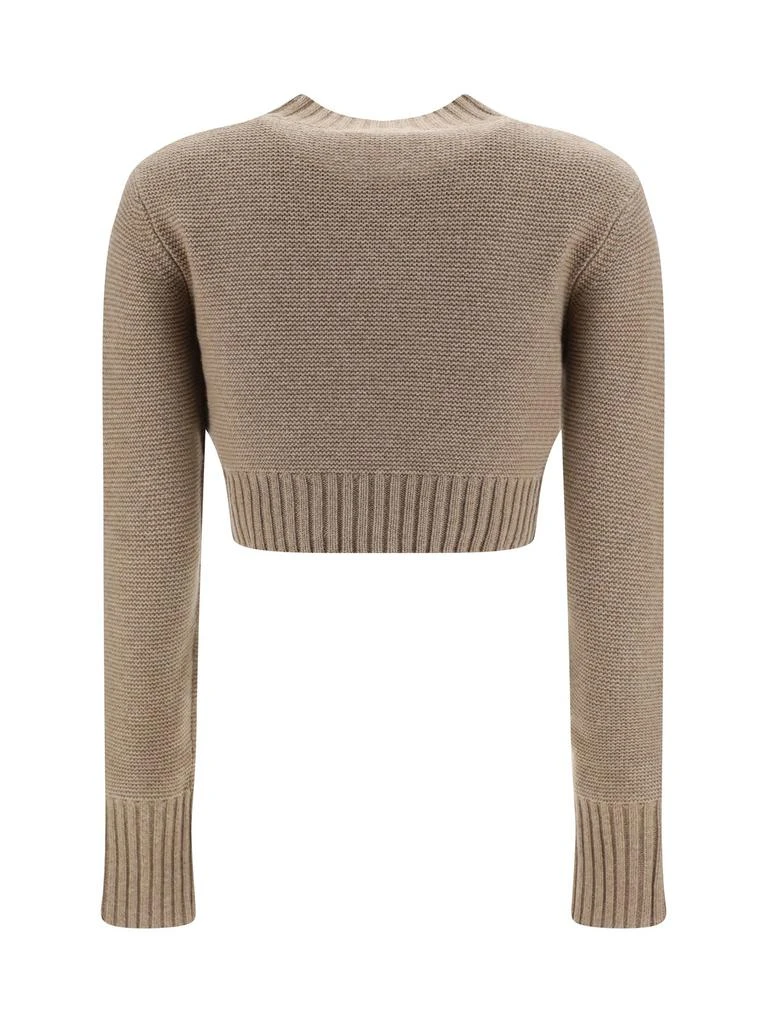 Max Mara Max Mara Crewneck Long-Sleeved Cropped Jumper 2