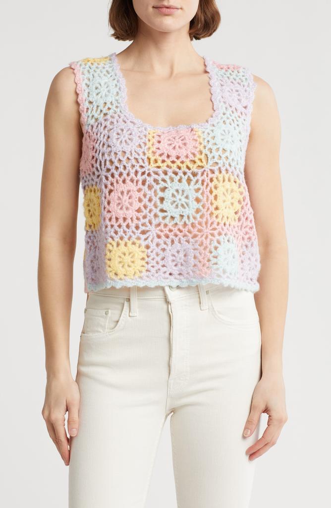 Cotton Emporium Patch Open Knit Tank