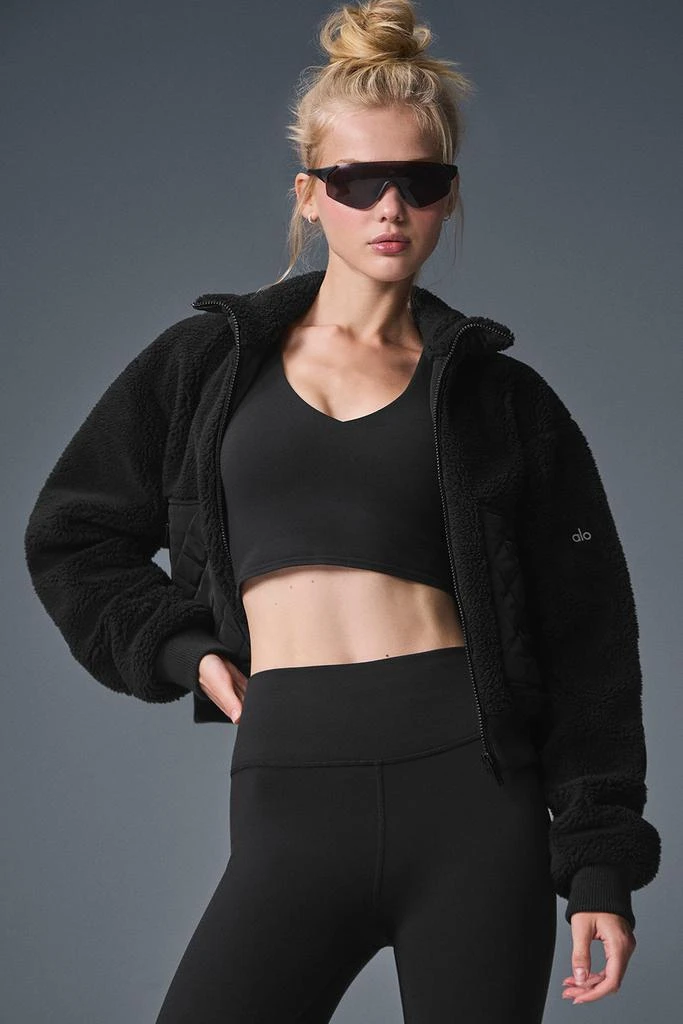 Alo Sherpa Edge Bomber - Black 4