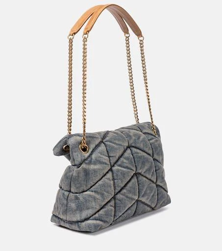 Yves Saint Laurent Puffer Small denim shoulder bag 4