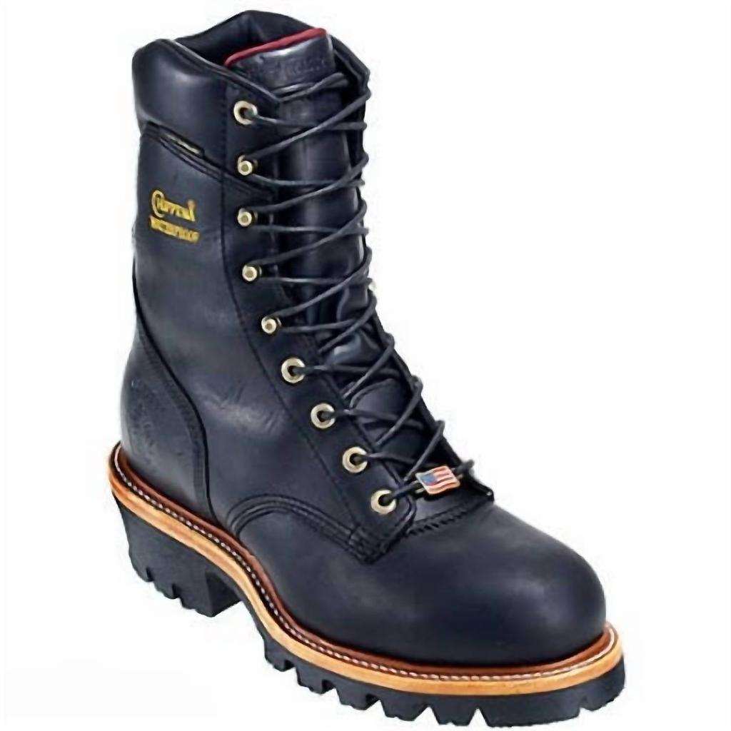 Chippewa Men's Steel Toe 25410 Insulated Waterproof Work Boots In Black Oiled