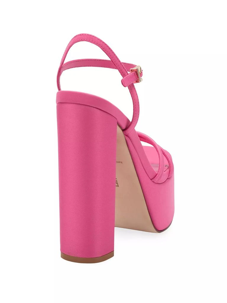 Larroudé Annie 140MM Satin Platform Sandals 3