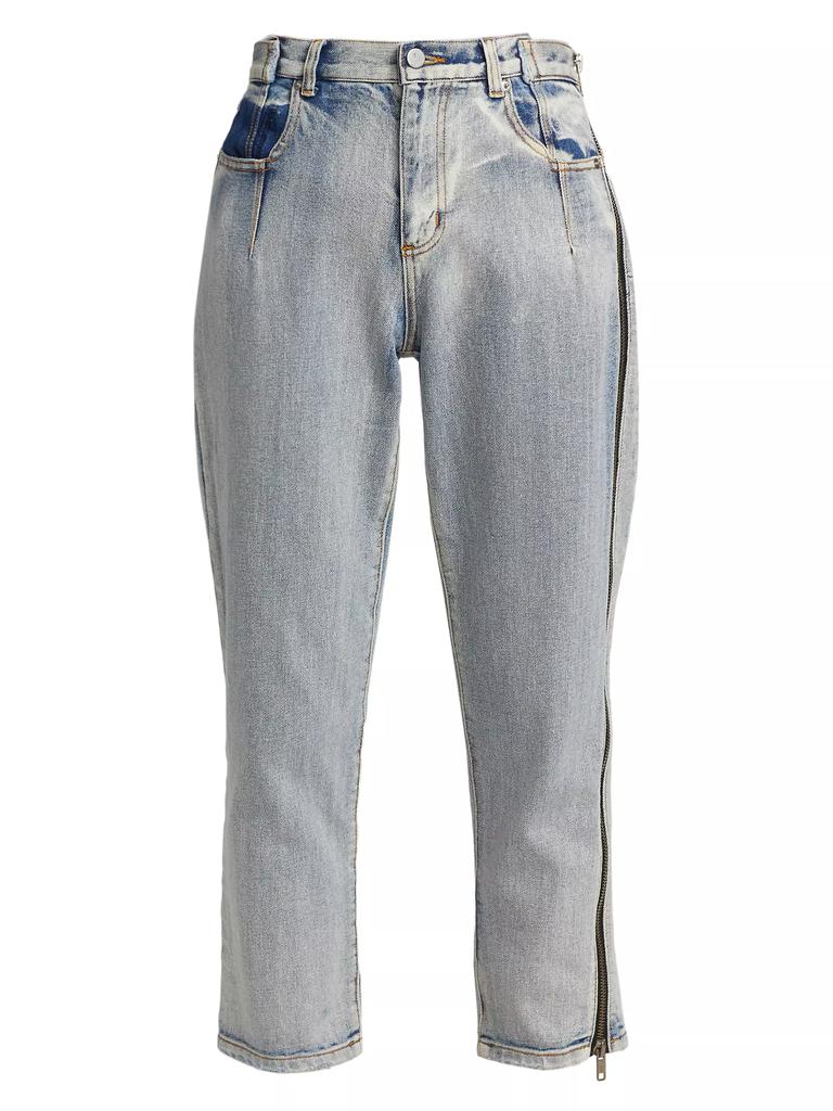 3.1 Phillip Lim High-Rise Zip Detail Straight-Leg Jeans