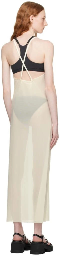 GANNI Off-White Semi-Sheer Maxi Dress 3