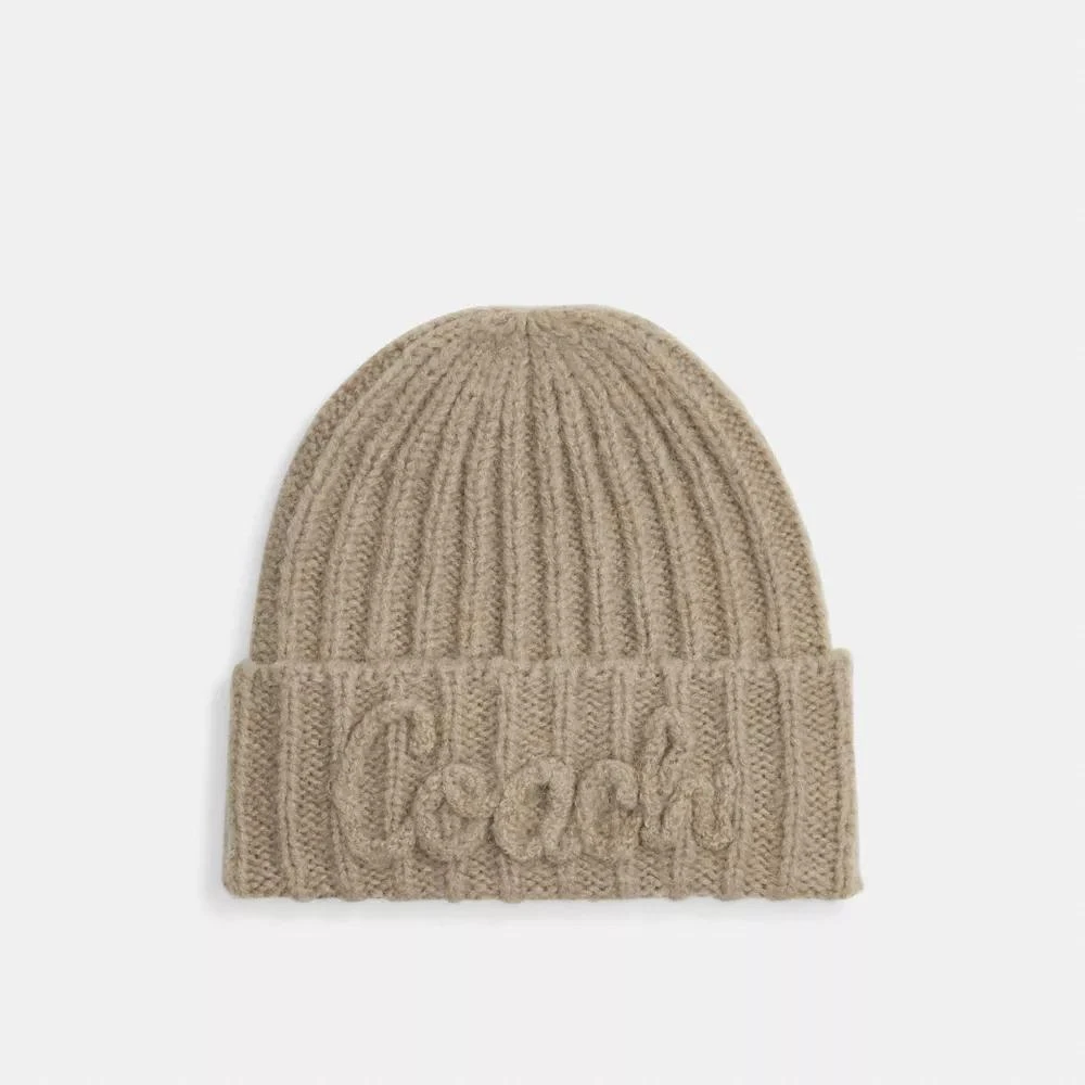 preivew Coach Script Knit Beanie color
