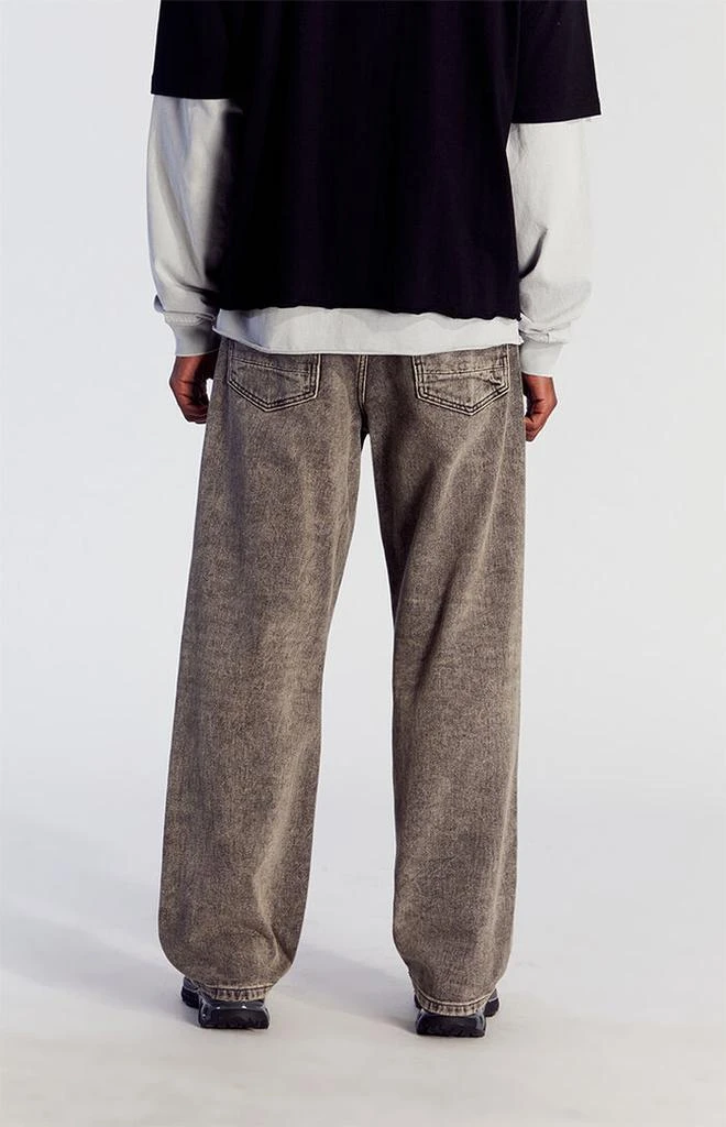 PacSun Brown Overdyed Baggy Jeans 4