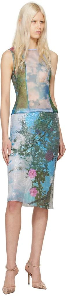 Christopher Esber Blue & Green Lucid Viva Blouse 4