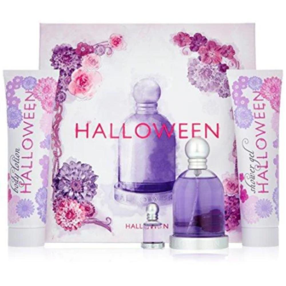 JESUS DEL POZO Halloween Women 4 Piece Gift Set 4 Piece Gift Set With 3.4 Oz EDT Spray