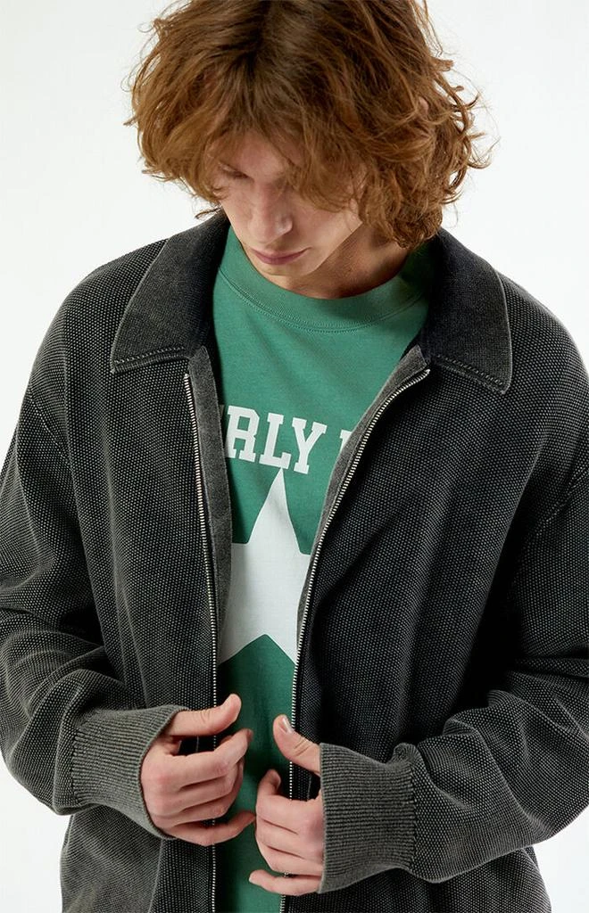 PacSun Black Zip Up Sweater 2