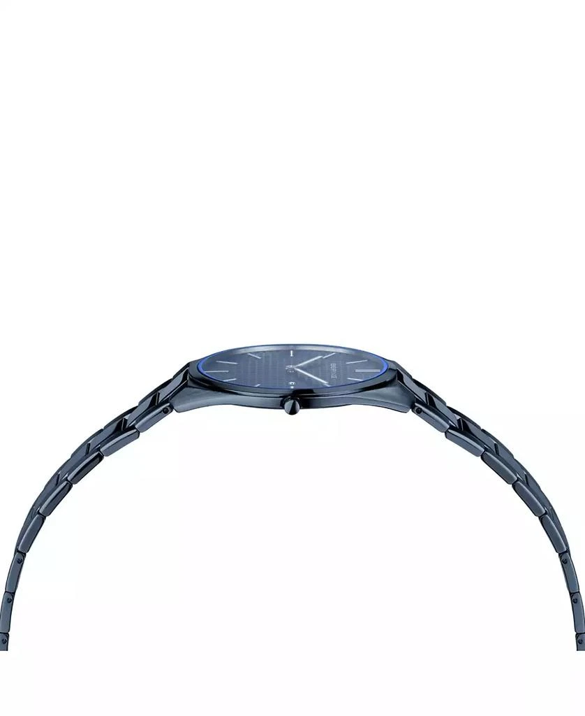 Bering Men's Ultra Slim Blue Stainless Steel Bracelet Watch 40mm 2