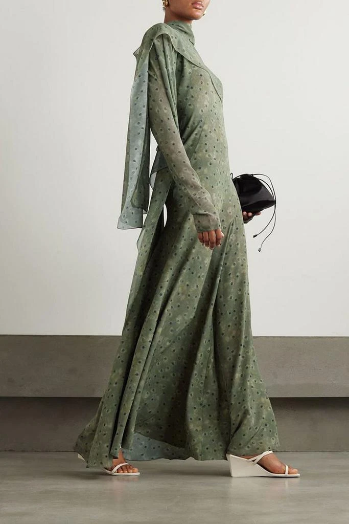CORTANA Irina printed silk-georgette maxi dress 5