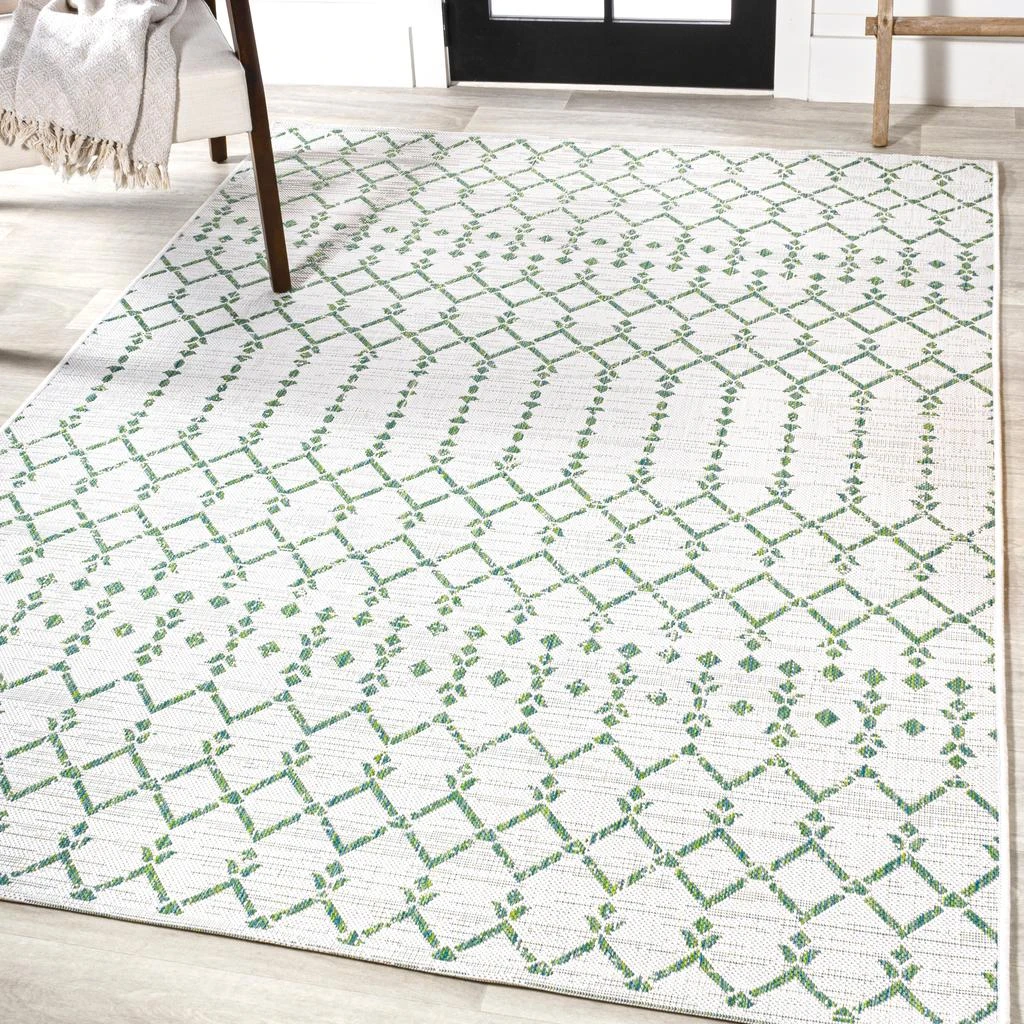 JONATHAN Y Ourika Moroccan Geometric Textured Weave Indoor/Outdoor Area Rug 7