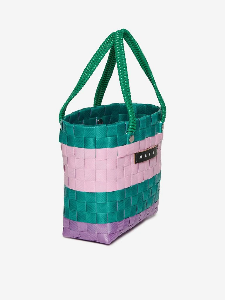 Marni MARNI Girls Braided Sunday Morning Bag in Green (15cm) 3