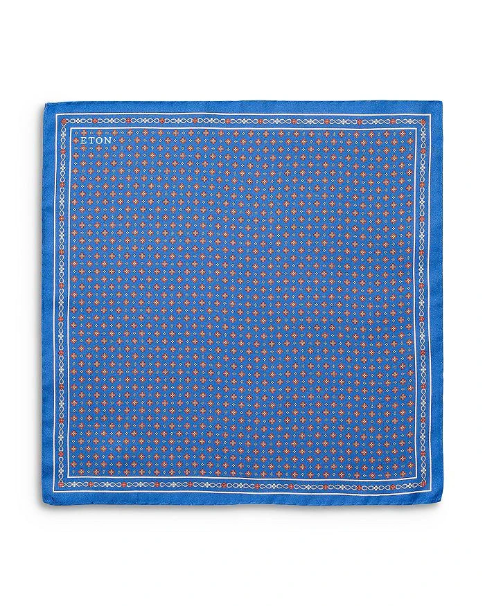 Eton Floral Silk Twill Pocket Square