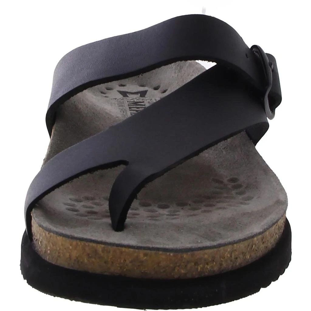 Mephisto Womens Leather Buckle Slide Sandals 3