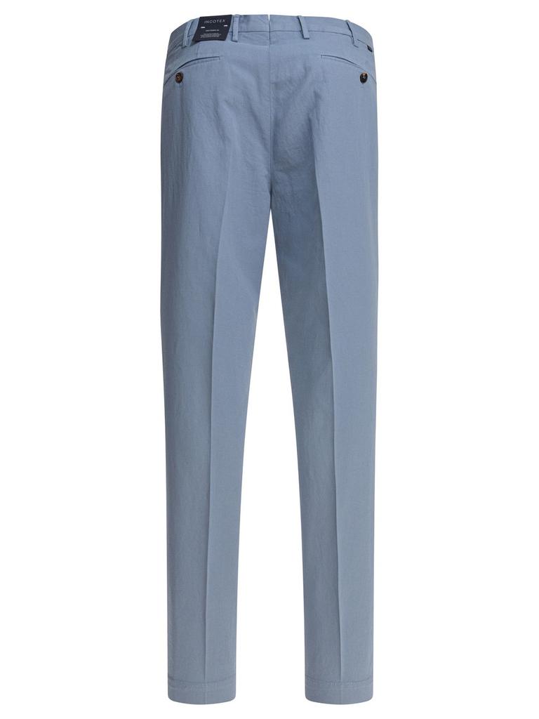Incotex Ivory Incotex Pleated Pants