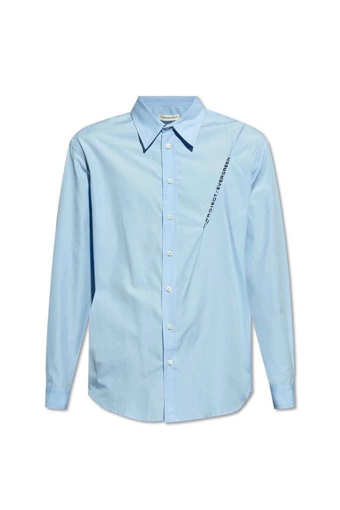 Y/Project Y/Project Logo Embroidered Long-Sleeved Shirt 1