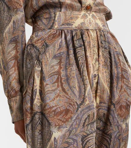 Zimmermann Hypnotic paisley silk tapered pants 4