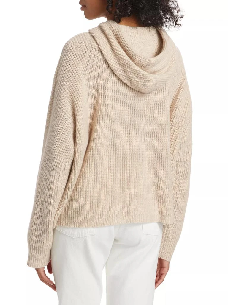 Jenni Kayne Ribbed Cashmere Fisherman Hoodie 5