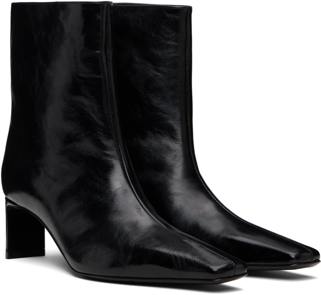 Khaite Black Ona Ankle Boots 4