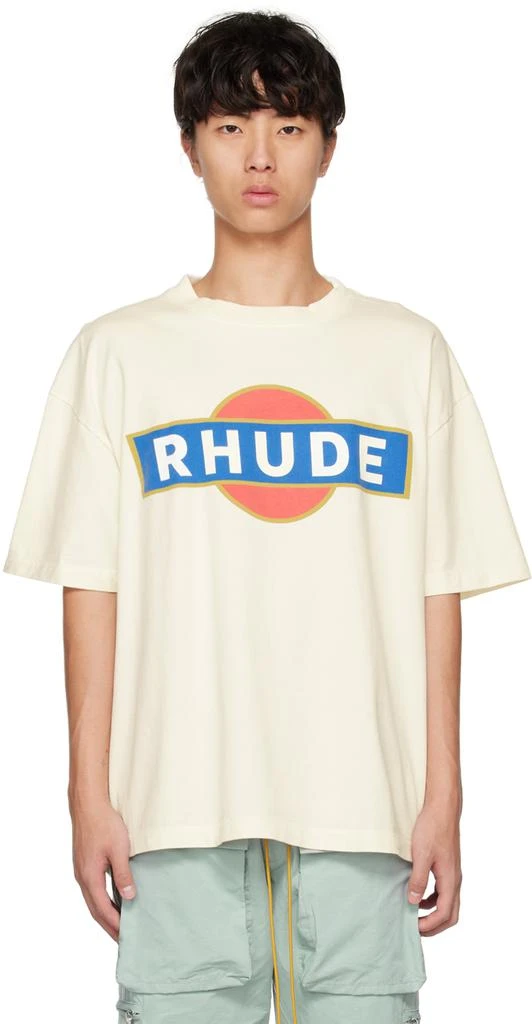 Rhude White Vintage Racer T-Shirt 1