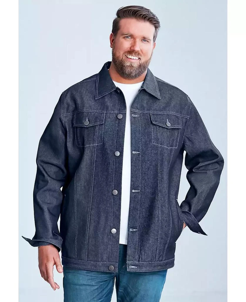 Liberty Blues Big & Tall by KingSize Lightweight Comfort Denim Jean Jacket 2