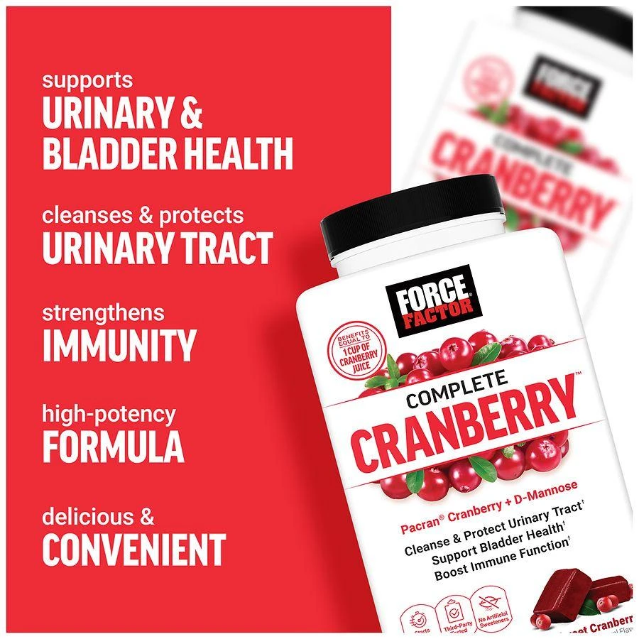 Force Factor Urinary Health Support Formula Sweet Cranberry 2