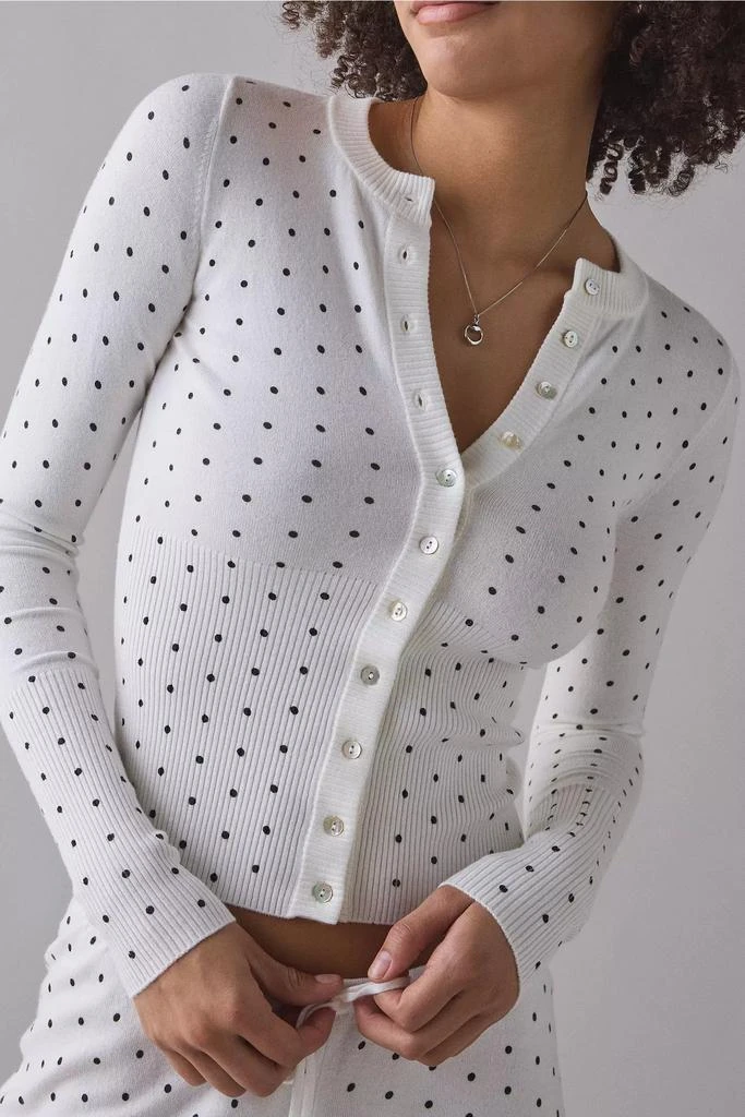 Frankies Bikinis Frankies Bikinis Lenon Belle Of The Ball Button Up Knit Sweater 1