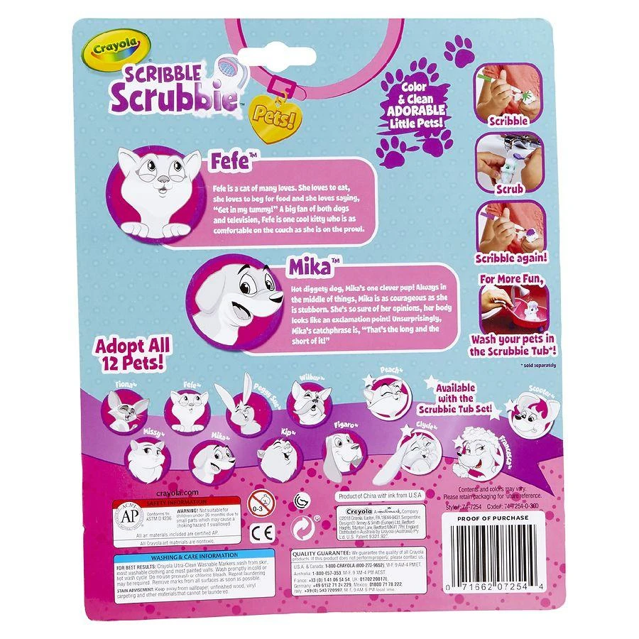 Crayola Scribble Scrubbie Pets, Dog & Cat 2