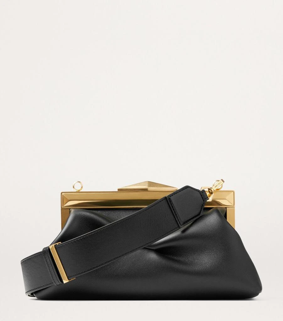 Jimmy Choo Leather Diamond Frame Clutch Bag 2