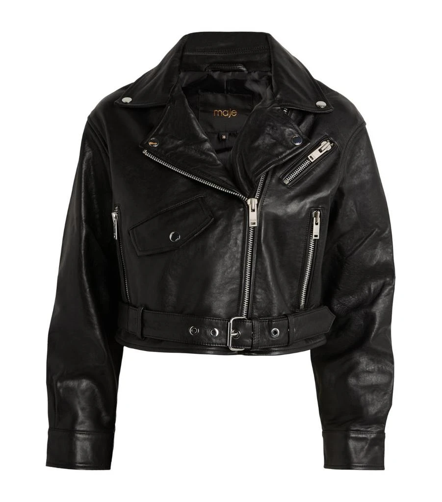 Maje Leather Moto Jacket 1