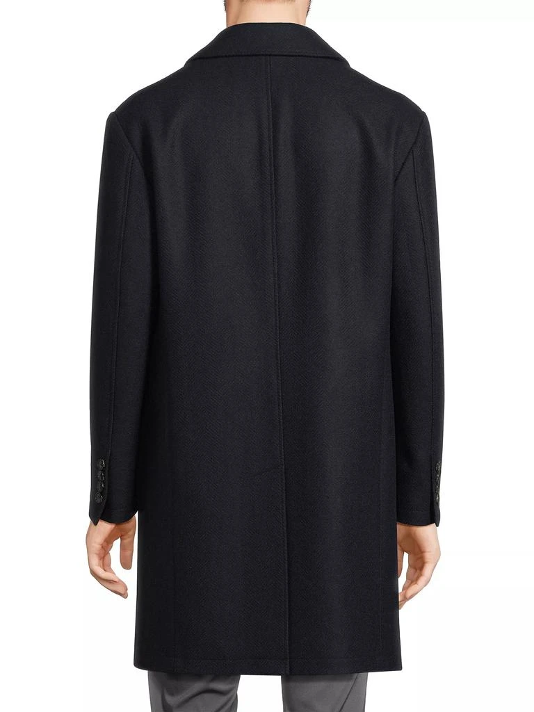 Cardinal of Canada Platinum Herringbone Wool-Blend Coat 5