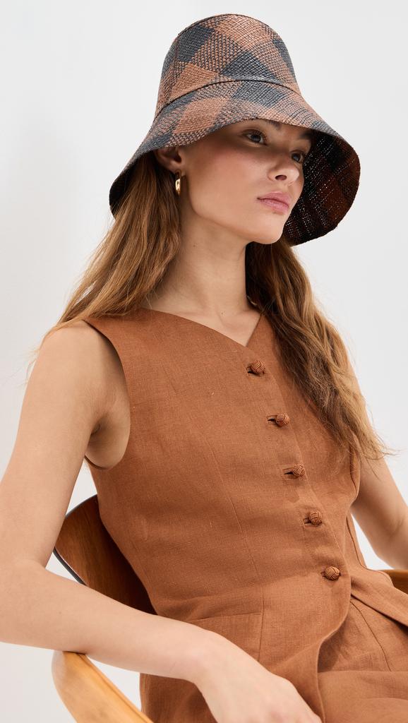 JOHANNA ORTIZ Iconic Black/Wood Heaven and Earth Hat