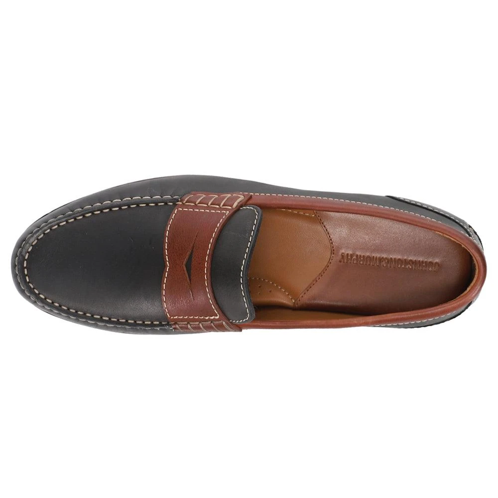 Johnston & Murphy Lincoln Penny Loafer Moc Toe Dress Shoes 4