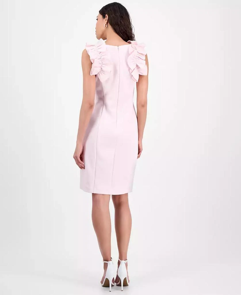 Donna Ricco Women's Ruffled-Strap Sheath Dress 5