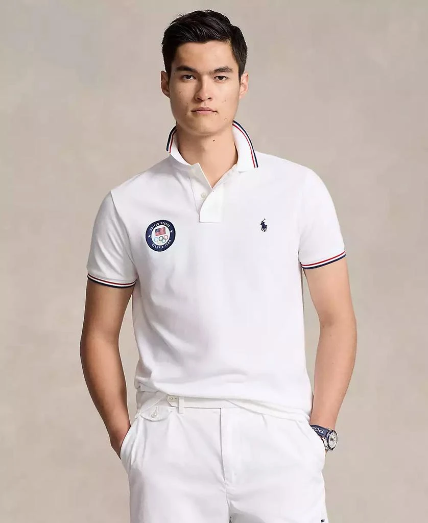 Ralph Lauren Men's Team USA Custom Slim-Fit Mesh Polo Shirt 1