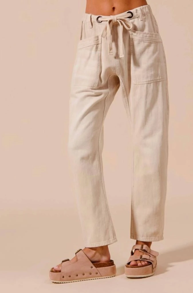 So Me So Me - Vintage Washed Slim Barrel Pant 3
