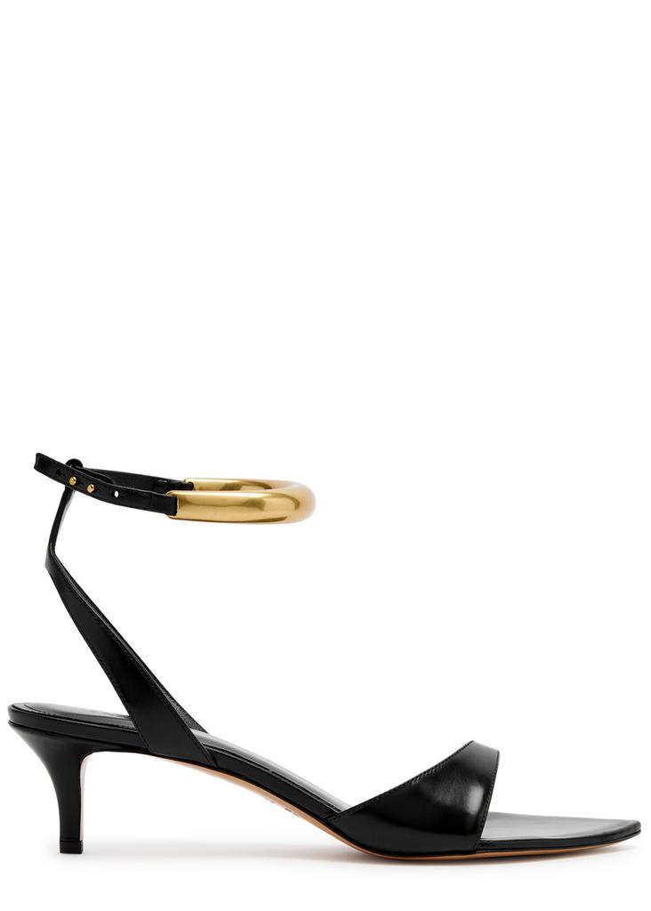 サンダル・ミュール Isabel Marant Black Leather Yluan Sandals ISABEL MARANT Black leather Yluan sandals - Sandals