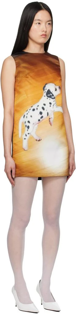 Ashley Williams Yellow & Black Printed Minidress 2
