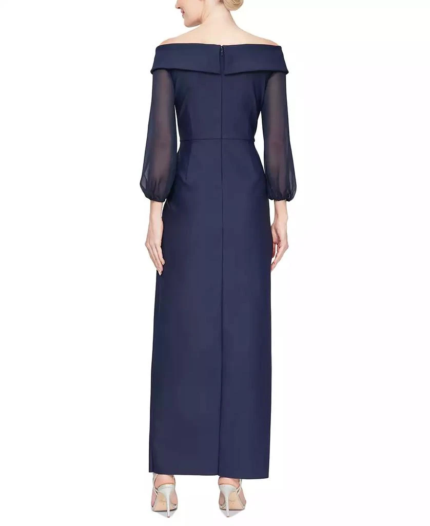 Alex Evenings Petite Off-The-Shoulder Ruffle Gown 3