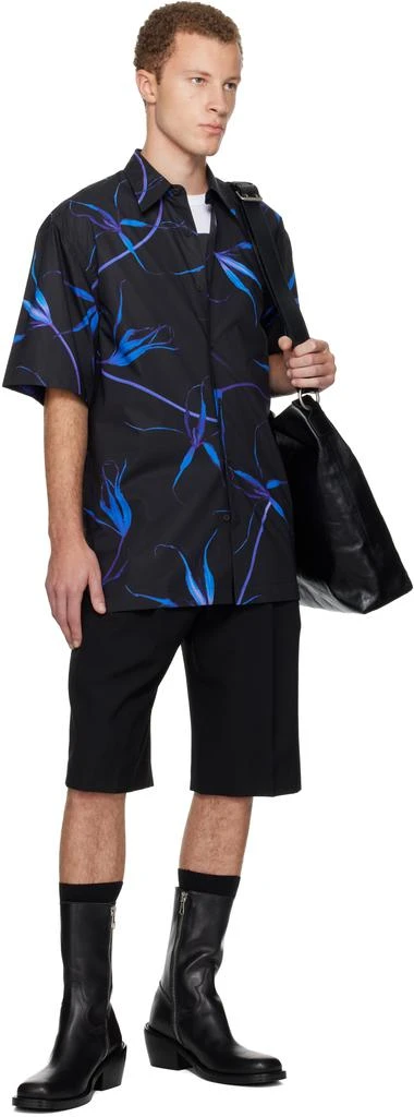 Dries Van Noten Black Tulip Print Shirt 4