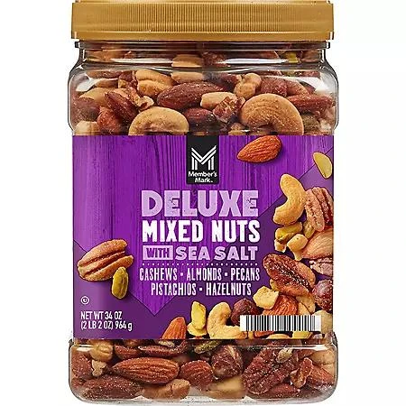 Member's Mark Member's Mark Deluxe Mixed Nuts with Sea Salt, 34 oz. 1