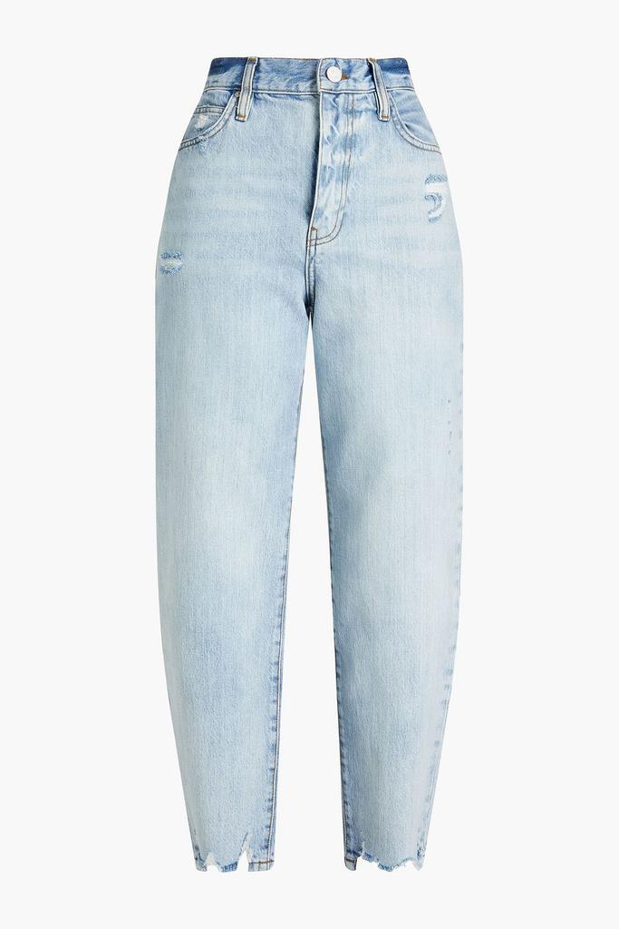 FRAME Cropped distressed boyfriend jeans