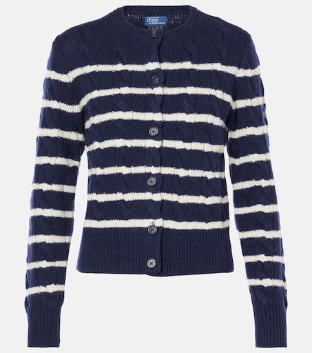 Ralph Lauren Striped wool and cashmere cardigan