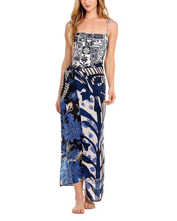 Agua Bendita Marine Batik Pareo Swim Cover-Up