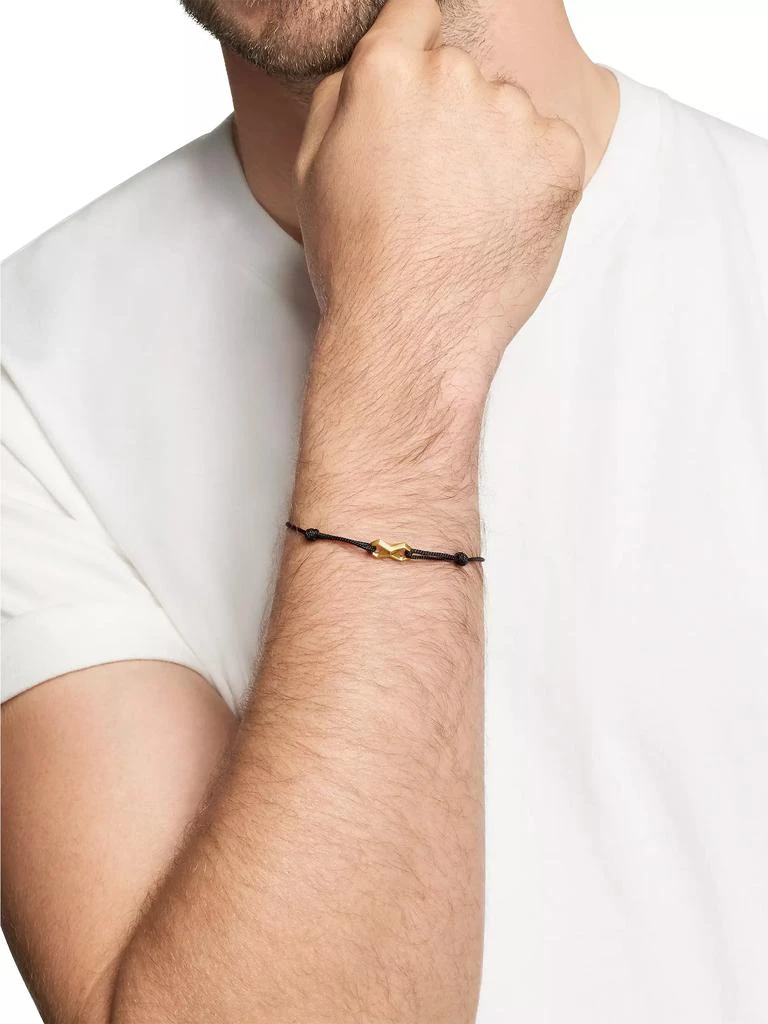 David Yurman Infinity Link Cord Bracelet in Black Nylon 6
